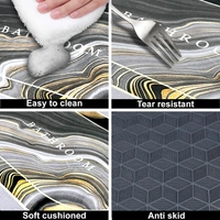 Luxe Home International Luxe Home Internationl Rubber Doormat Swirl Design Anti Slip Skid, Soft, Washable Door Mat for Home Entrance, Bathroom, Kitchen, Living Room, Office (35x58 cm) - 35x58, Multicolor