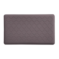 LUXE HOME INTERNATIONAL Luxe Home Jersey Morroccan Anti-Fatigue (45x75 cm) Kitchen Mat Dark Coffee  Cushioned Support, Stylish and Durable, Easy to Clean, Non-Slip Bottom  Ideal for Kitchen, Desk, Laundry, Garage - 45x75 cm, Dark Coffee