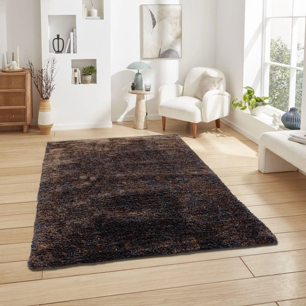 Luxe Home International Luxe Home Jordan Ultra Soft Microfiber (6x9 Feet) Floor Area Rug - Chocolate - Shaggy, Carpet for Living Room, Bedroom Carpets for Floor, and Home Decor - 6X9, Chocolate