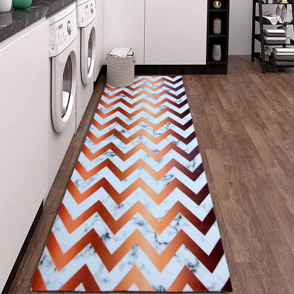 LUXE HOME INTERNATIONAL Luxe Home Magic Rubber Non Slip Entrance Doormat, Floor Mat and Utensil for Home, Kitchen, Table, Bed Room Side ( Zig-Zag, 2x3Feet, Pack of 1 ) - Zig-Zag