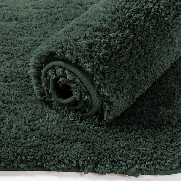 Luxe Home International Luxe Home Newman Carpets Microfiber Shaggy Carpet for Living Room, Bedroom - 3x5 Feet, Ultra Soft Non-Slip Fluffy Area Rug, Easy to Clean, Hunter Green - 3x5 Ft, Hunter Green