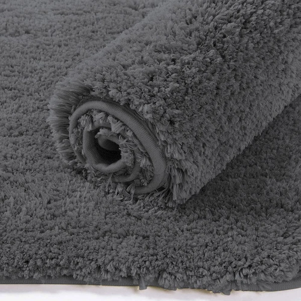 Luxe Home International Luxe Home Newman Carpets Microfiber Shaggy Carpet for Living Room, Bedroom - 3x5 Feet, Ultra Soft Non-Slip Fluffy Area Rug, Easy to Clean, Grey - 3x5 Ft, Grey
