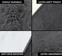 Luxe Home International Luxe Home Newman Carpets Microfiber Shaggy Carpet for Living Room, Bedroom - 3x5 Feet, Ultra Soft Non-Slip Fluffy Area Rug, Easy to Clean, Grey - 3x5 Ft, Grey