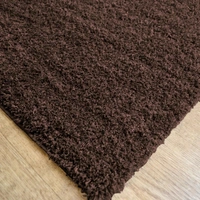 Luxe Home International Luxe Home Oman Ultra Soft Microfiber (6x9 Feet) Floor Area Rug - Coffee - Shaggy, Non-Slip, Carpet for Living Room, Bedroom Carpets for Floor, and Home Decor - 6X9, Coffee