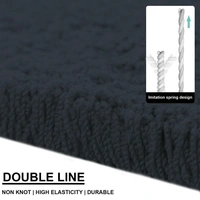 Luxe Home International Luxe Home Oman Ultra Soft Microfiber (6x9 Feet) Floor Area Rug - Anthra - Shaggy, Non-Slip, Carpet for Living Room, Bedroom Carpets for Floor, and Home Decor - 6X9, Anthra