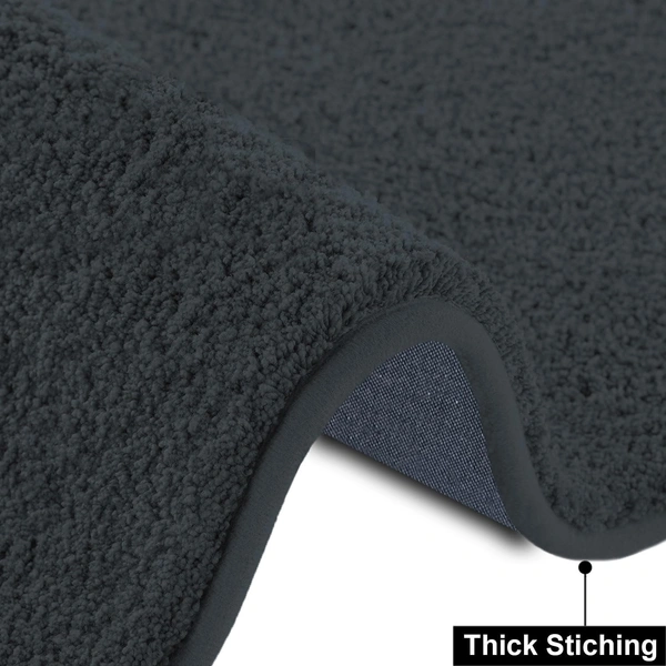 Luxe Home International Luxe Home Oman Ultra Soft Microfiber (6x9 Feet) Floor Area Rug - Anthra - Shaggy, Non-Slip, Carpet for Living Room, Bedroom Carpets for Floor, and Home Decor - 6X9, Anthra