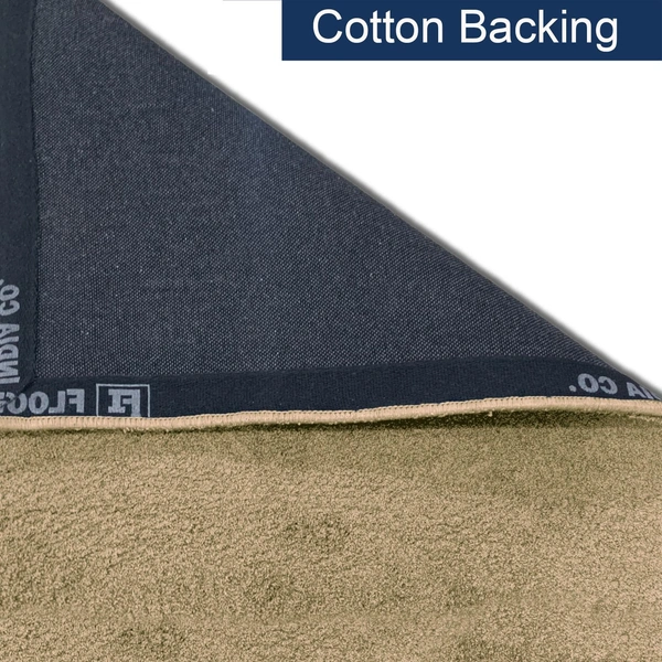 Luxe Home International Luxe Home Oman Ultra Soft Microfiber (6x9 Feet) Floor Area Rug - Anti Gold - Shaggy, Non-Slip, Carpet for Living Room, Bedroom Carpets for Floor, and Home Decor - Anti Gold
