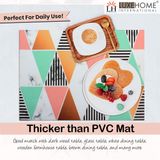 LUXE HOME INTERNATIONAL Luxe Home Placemat Magic Rubber Non Slip Utensil Mat for Kitchen, Dining Table ( Triangle, 30x45 cm, Set of 6) - Triangle