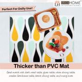 LUXE HOME INTERNATIONAL Luxe Home Placemat Magic Rubber Non Slip Utensil Mat for Kitchen, Dining Table ( Drop, 30x45 cm, Set of 6) - Drop