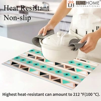 LUXE HOME INTERNATIONAL Luxe Home Placemat Magic Rubber Non Slip Utensil Mat for Kitchen, Dining Table ( Stripe, 30x45 cm, Set of 4) - Stripe