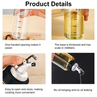 Luxe Home International Luxe Home Plastic Oil Dispenser  500ml | Transparent, Leak-Proof, BPA-Free Oil Bottle For Cooking Oils & Vinegar | Kitchen Accessories Items For Home | Pack of 2 - Large, Transparent