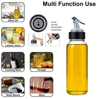 Luxe Home International Luxe Home Plastic Oil Dispenser  500ml | Transparent, Leak-Proof, BPA-Free Oil Bottle For Cooking Oils & Vinegar | Kitchen Accessories Items For Home | Pack of 2 - Large, Transparent