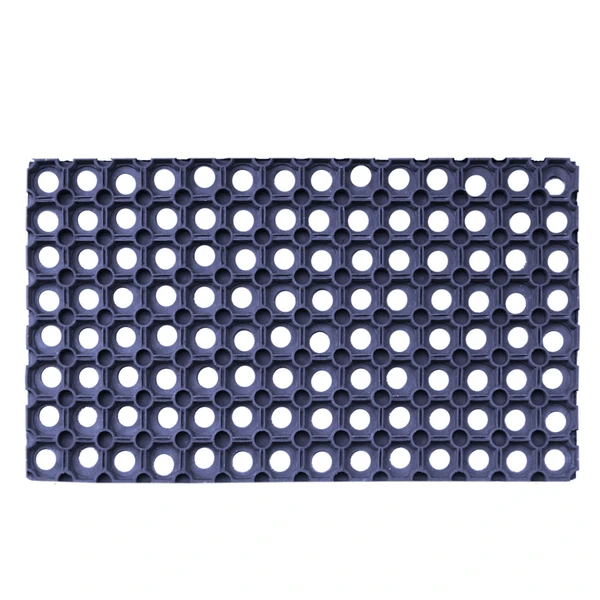 LUXE HOME INTERNATIONAL Luxe Home Rubber Door Mats with Holes 22 Mm Main Outdoor Entrance Doormate Anti Slip Waterproof Welcome Mats for Floor, Bathroom, Kitchen, Office, Gym ( Size - 30x55 ,Color - N. Blue ) - N. Blue