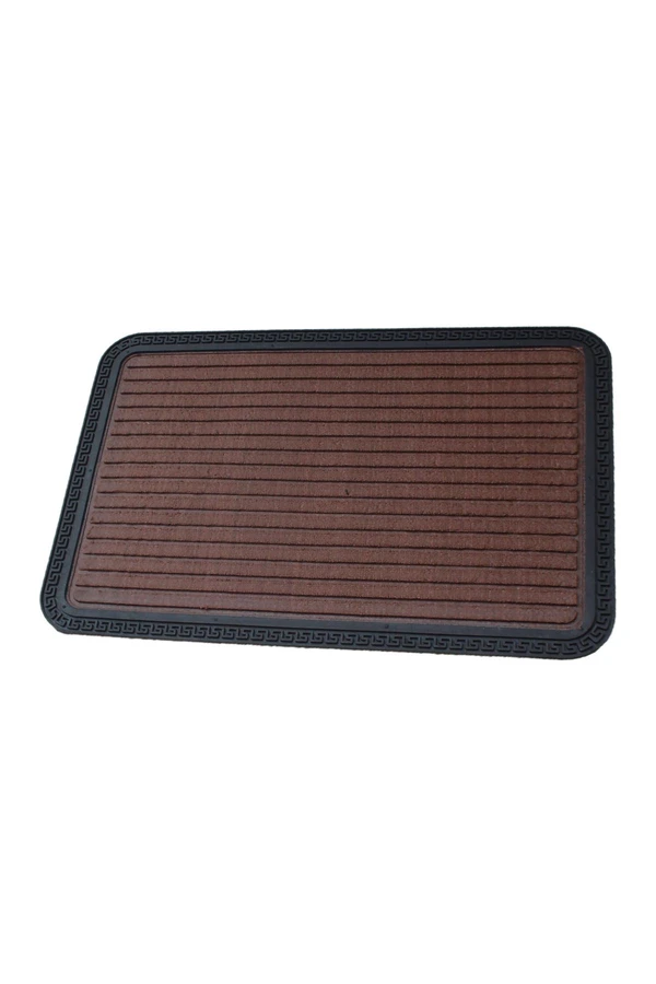 LUXE HOME INTERNATIONAL Luxe Home Rubber Doormats Entrance Foot mate water absorbing Door Mat For Bathroom Floor, Room Mats, Size 60x90 cm, Brown - Brown