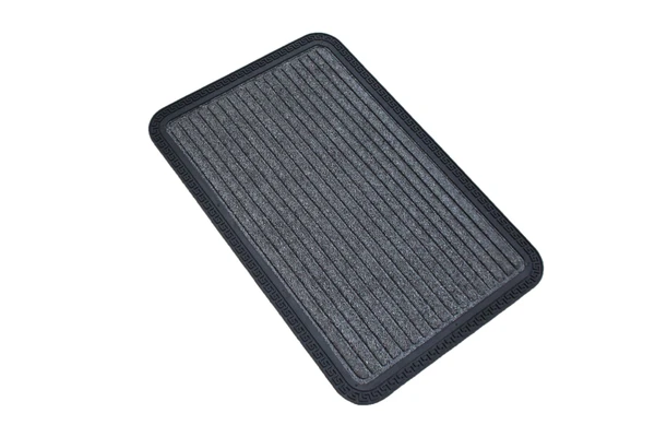 LUXE HOME INTERNATIONAL Luxe Home Rubber Doormats Entrance Foot mate water absorbing Door Mat For Bathroom Floor, Room Mats, Size 60x90 cm, Green - Grey