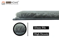 Luxe Home International Luxe Home Ruffle Floor Rug Rabbit Fur 1000 GSM Living Room Foot Mats Anti Skid Water Absorbent Easy Machine Washable Rug for Bedroom | Floor | 6 X 9 Ft | Seige | Pack of 1 - 6X9, Seige