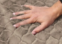 Luxe Home International Luxe Home Ruffle Floor Rug Rabbit Fur 1000 GSM Living Room Foot Mats Anti Skid Water Absorbent Easy Machine Washable Rug for Bedroom | Floor | 6 X 9 Ft | Taupe | Pack of 1 - 6X9, Taupe
