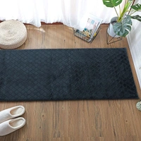 LUXE HOME INTERNATIONAL Luxe Home Runner 1000 GSM Rebbit Fur Anti Skid Slip Water Absorbent Machine Washable and Quick Dry Auatria Rugs ( Anthra , 2 Ft x 5 Ft , Pack of 1 ) - 2x5 Ft, Anthra