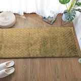 LUXE HOME INTERNATIONAL Luxe Home Runner 1000 GSM Rebbit Fur Anti Skid Slip Water Absorbent Machine Washable and Quick Dry Auatria Rugs ( Anti Gold , 2 Ft x 5 Ft , Pack of 1 ) - Anti Gold