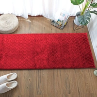 LUXE HOME INTERNATIONAL Luxe Home Runner 1000 GSM Rebbit Fur Anti Skid Slip Water Absorbent Machine Washable and Quick Dry Auatria Rugs ( Maroon , 2 Ft x 5 Ft , Pack of 1 ) - 2x5 Ft, Maroon