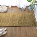 LUXE HOME INTERNATIONAL Luxe Home Runner 1000 GSM Rebbit Fur Anti Skid Slip Water Absorbent Machine Washable and Quick Dry Auatria Rugs ( Anti Gold , 2 Ft x 5 Ft , Pack of 1 ) - Anti Gold