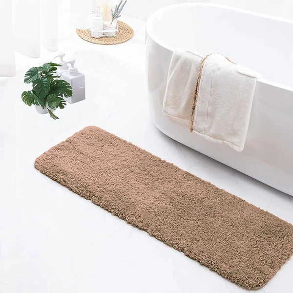 LUXE HOME INTERNATIONAL Luxe Home Runner 2800 GSM Microfiber Anti Slip Water Absorbent Machine Washable and Quick Dry Vegas Mats for Bathroom, Kitchen, Entrance ( Rust , 2x5 Ft , Pack of 1 ) - Rust