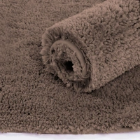 LUXE HOME INTERNATIONAL Luxe Home Runner 2800 GSM Microfiber Anti Slip Water Absorbent Machine Washable and Quick Dry Vegas Mats for Bathroom, Kitchen, Entrance ( Cocoa , 2x5 Ft , Pack of 1 ) - 2x5 Ft, Cocoa