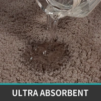 LUXE HOME INTERNATIONAL Luxe Home Runner 2800 GSM Microfiber Anti Slip Water Absorbent Machine Washable and Quick Dry Vegas Mats for Bathroom, Kitchen, Entrance ( Cocoa , 2x5 Ft , Pack of 1 ) - 2x5 Ft, Cocoa