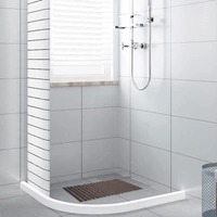 LUXE HOME INTERNATIONAL Luxe Home Shower Bath Mat are Non-Slip with Heavy Duty Rubber for Bathroom Indoor or Outdoor, Bathtub, Kitchen, and Floor Mats ( Chocolate, 17x26 Inch, Pack of 1 ) - Chocolate