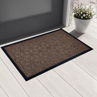 Luxe Home International Luxe Home Star Rubber Coir Door Mat Anti Slip Doormat for Indoor and Outdoor (Brown, 45cm x 75cm) - 45x75 cm, Brown
