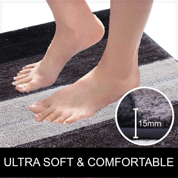 LUXE HOME INTERNATIONAL Bath Mat Super Soft Non Slip Mat For Bathroom, Bedroom, Living Room - 40x60 cm, 40x60 cm