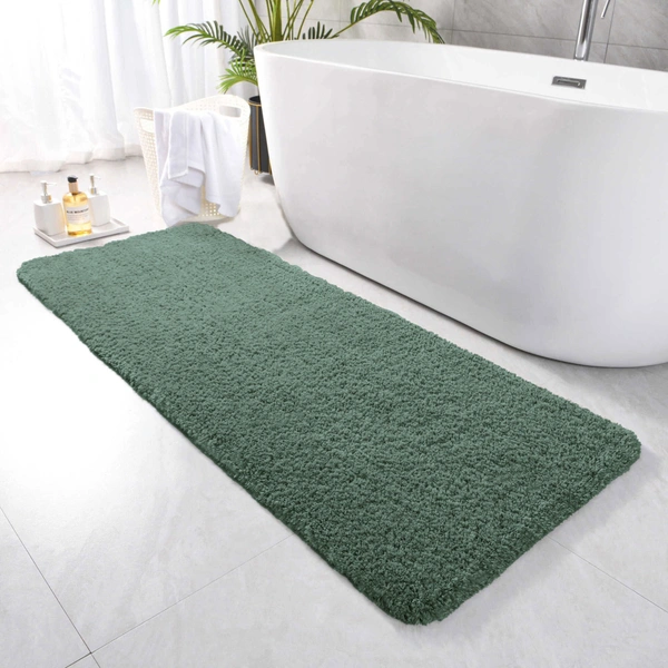 LUXE HOME INTERNATIONAL Runner Newman Microfiber 2500 GSM Anti Slip ( Seige, 2x5 Ft, Pack of 1 ) - 2x5 Ft, Seige