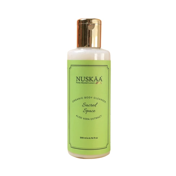 LUXE HOME INTERNATIONAL NuskaaShowerGelOrganicSacredSpaceCleanser200ml(packof1) - Green