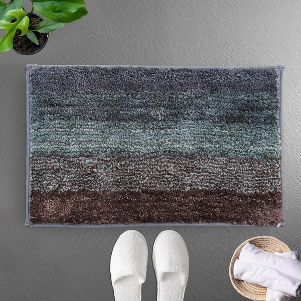 Luxe Home International Bath Mat Super Soft Non Slip Mat For Bathroom, Bedroom, Living Room - 40x60 cm, Burnt Green