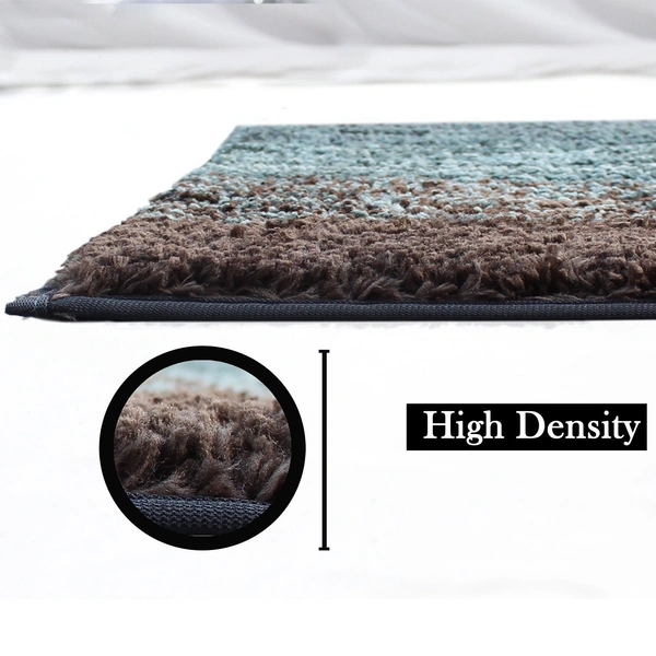 LUXE HOME INTERNATIONAL Bath Mat Super Soft Non Slip Mat For Bathroom, Bedroom, Living Room - 40x60 cm, Burnt Green