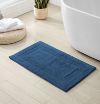 LUXE HOME INTERNATIONAL Bath Mat Cotton Super Soft Absorbent Paris Mat, Hotel Bath Mat for Bathroom, Kitchen, Doormat, Floor mat - 40x60 cm, Teal