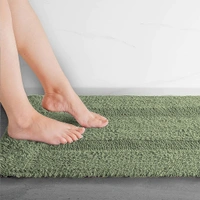 LUXE HOME INTERNATIONAL Bath Mat Cotton Super Soft Absorbent Paris Mat, Hotel Bath Mat for Bathroom, Kitchen, Doormat, Floor mat - 40x60 cm, Pista