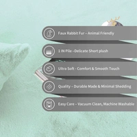 LUXE HOME INTERNATIONAL Runner Super Soft Anti Skid Rabbit Fur(1000 Gsm)Bathroom Mats For Bedroom,Door,Kitchen Floor(2 X 5 Ft,Lime)Pack Of 1 - 2x5 Ft, Lime
