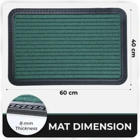 LUXE HOME INTERNATIONAL Luxe Home Rubber Doormats Entrance Foot mate water absorbing Door Mat For Bathroom Floor, Room Mats, Size 40x60 cm, Green - 40x60 cm, Green