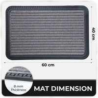 LUXE HOME INTERNATIONAL Luxe Home Rubber Doormats Entrance Foot mate water absorbing Door Mat For Bathroom Floor, Room Mats, Size 40x60 cm, Grey - 40x60 cm, Green
