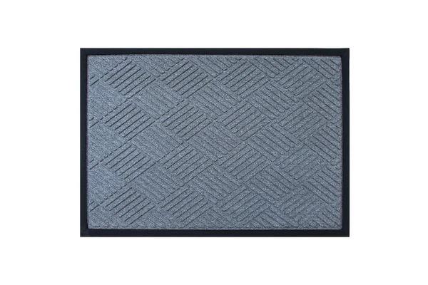 LUXE HOME INTERNATIONAL LuxeHomePVCRubberOutdoorDoorMatStripeBoxDesignLongMainEntranceDoormateAntiSlipWaterproofWelcomeMatsforFloor,Bathroom,Kitchen,Office,Gym(DarkSilver,60x90cm,Packof1) - Dark Silver