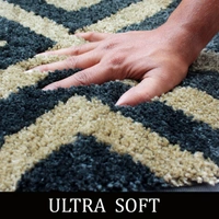 LUXE HOME INTERNATIONAL Tokyo Crosswave Bathmat Microfiber Anti Skid Super Soft 1 Pieces ( Anti Gold, 45 Cm x 75 Cm ) - 45x75 cm, Anti Gold