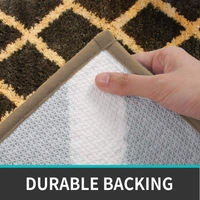 LUXE HOME INTERNATIONAL Tokyo Diamond Bathmat Microfiber Anti Skid Super Soft 1 Pieces ( Chocolate, 45 Cm x 75 Cm ) - 45x75 cm, Chocolate