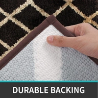 LUXE HOME INTERNATIONAL Tokyo Diamond Bathmat Microfiber Anti Skid Super Soft 1 Pieces ( Coffee, 45 Cm x 75 Cm ) - 45x75 cm, Coffee