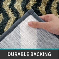 LUXE HOME INTERNATIONAL Tokyo Web Bathmat Microfiber Anti Skid Super Soft 1 Pieces ( Anti Gold, 45 Cm x 75 Cm ) - 45x75 cm, Anti Gold