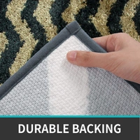 LUXE HOME INTERNATIONAL Tokyo Web Bathmat Microfiber Anti Skid Super Soft 1 Pieces ( Anti Gold, 45 Cm x 75 Cm ) - 45x75 cm, Anti Gold