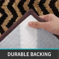 LUXE HOME INTERNATIONAL Tokyo Web Bathmat Microfiber Anti Skid Super Soft 1 Pieces ( Coffee, 45 Cm x 75 Cm ) - 45x75 cm, Coffee