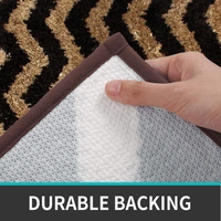LUXE HOME INTERNATIONAL Tokyo Web Bathmat Microfiber Anti Skid Super Soft 1 Pieces ( Coffee, 45 Cm x 75 Cm ) - 45x75 cm, Coffee