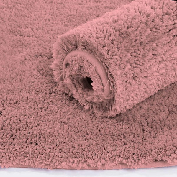 LUXE HOME INTERNATIONAL Vegas Bath Mat Soft, Non Slip Mat for Bedroom and Bathroom Floor - 60x90 cm, Fuscia