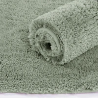 LUXE HOME INTERNATIONAL Vegas Bath Mat Soft, Non Slip Mat for Bedroom and Bathroom Floor - 40x60 cm, Pastel Green